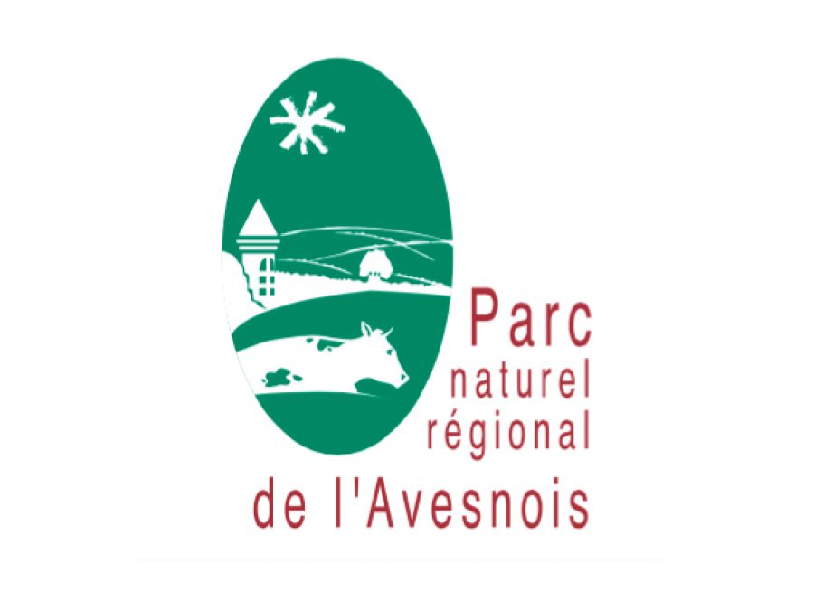 Logo du Parc Naturel Régional de l'Avesnois dans le Nord où se situe le parc de l'Abbaye de Liessies, sortie balade nature observation d'oiseaux