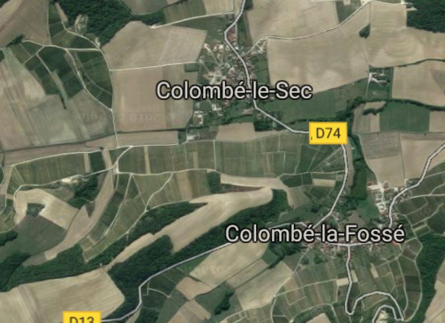 Vue aérienne de Colombé-la-Fossé, balade nature dans l'Aube en Champagne