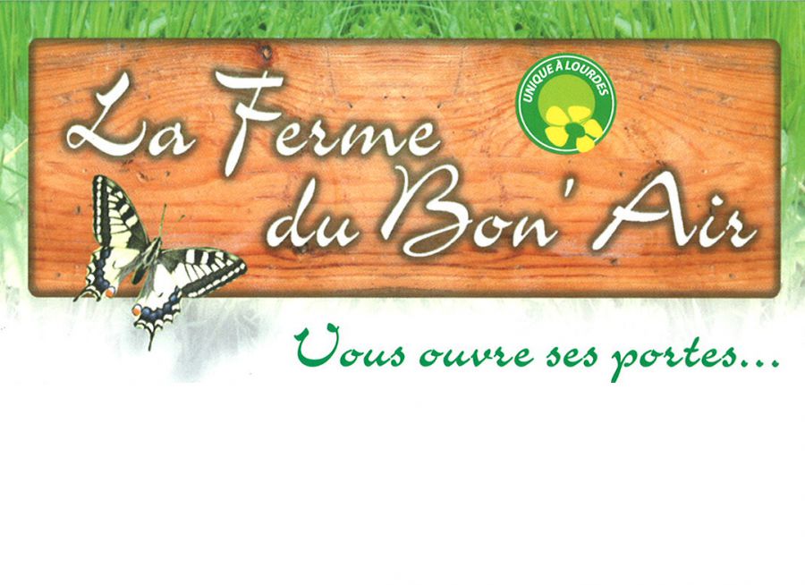 Logo papillon de la Ferme du Bon'Air à Lourdes dans les Hautes Pyrénées