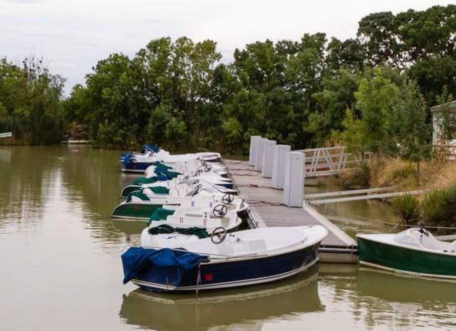 Photo de barques au Domaine de Sainte-Marthe à Narbonne dans l'Aude