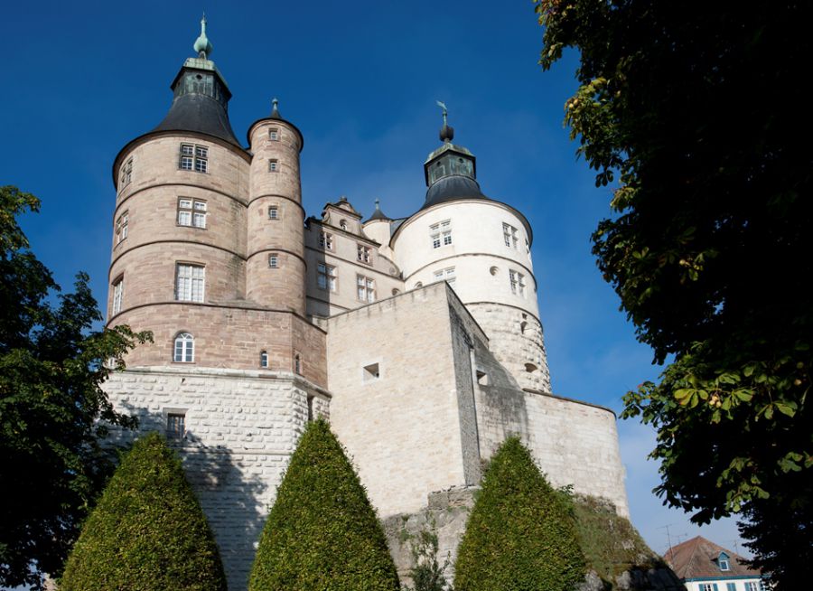 Photo d'extérieur du Château de Montbéliard hébergeant le Muséum Cuvier dans le Doubs