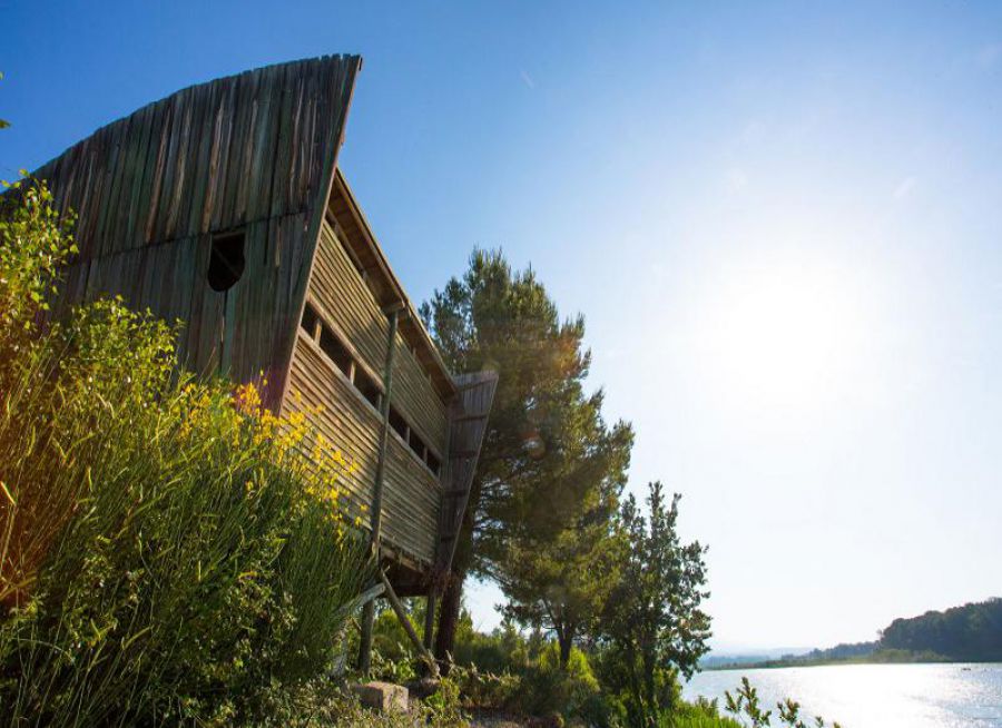 Photo de l'observatoire ornithologique de Mérindol dans le Vaucluse