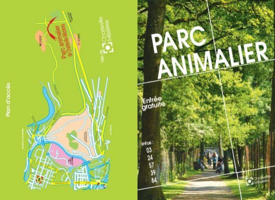  Dépliant du Parc Animalier de Charleville-Mézières dans les Ardennes