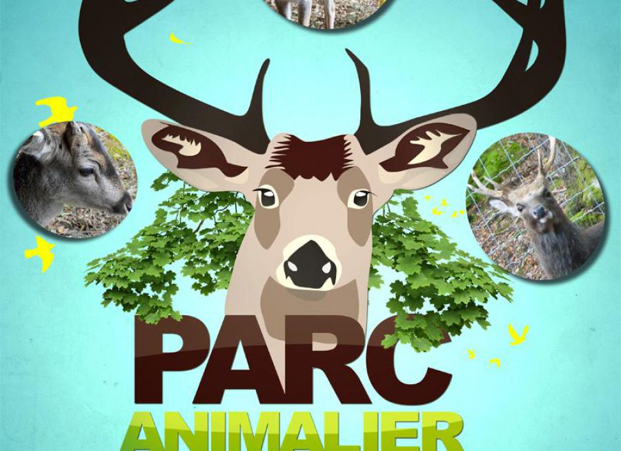 Affiche du Parc Animalier de Fougerolles-Saint-Valbert en Haute-Saône