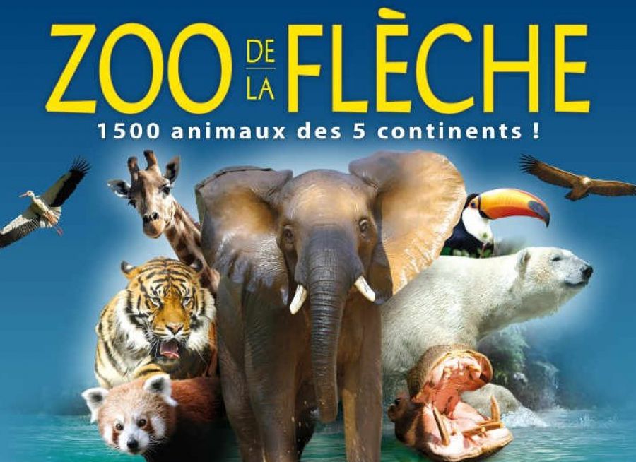 Affiche du Zoo de la Flèche, parc animalier dans la Sarthe