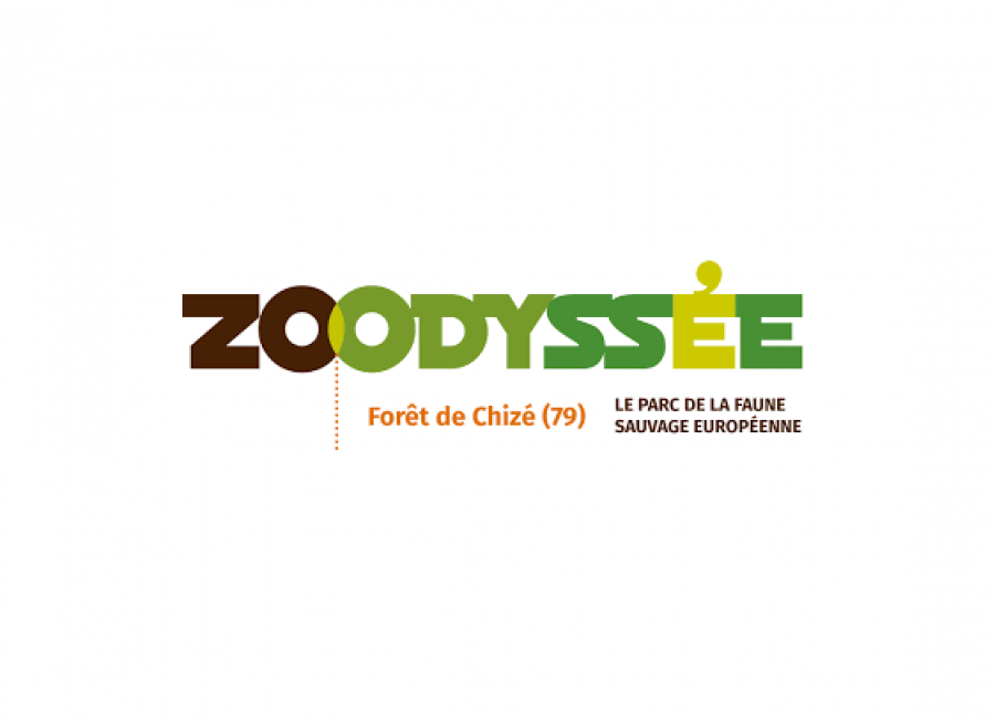 Logo de Zoodyssée, parc animalier dans le forêt de Chizé à Villiers-en-Bois dans les Deux-Sèvres