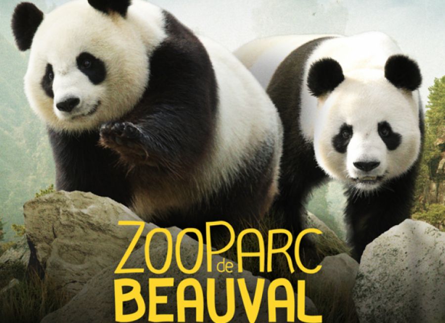 Affiche commerciale du ZooParc de Beauval à Saint-Aignan dans le Loir-et-Cher